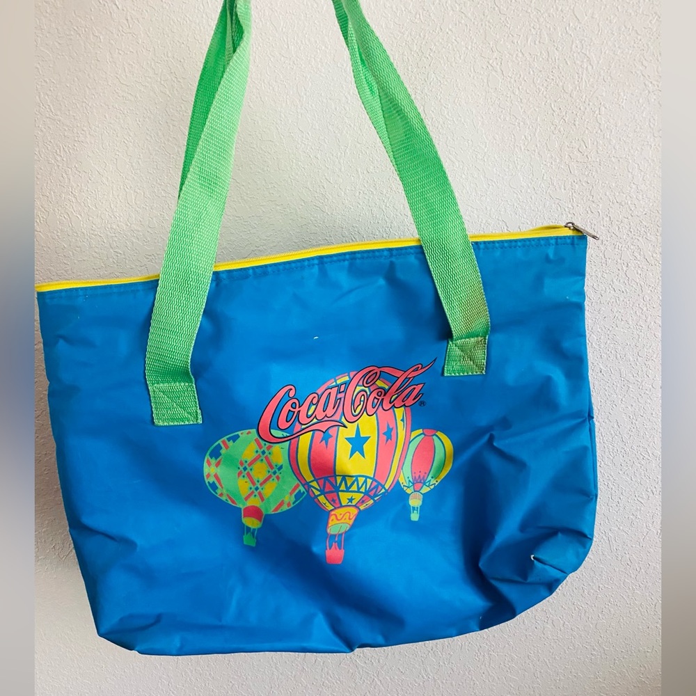 Vintage 90s Retro Coca Cola Cooler Beach Travel Bag